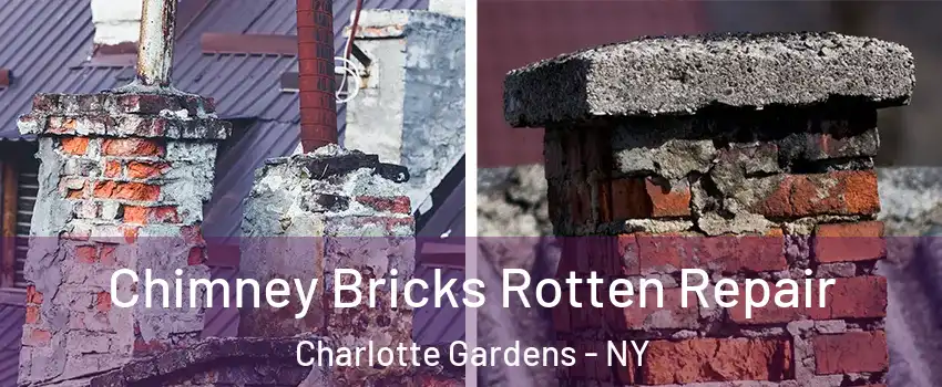 Chimney Bricks Rotten Repair Charlotte Gardens - NY