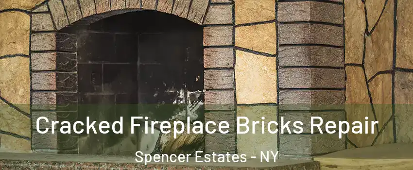 Cracked Fireplace Bricks Repair Spencer Estates - NY