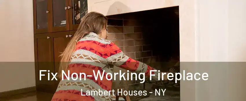 Fix Non-Working Fireplace Lambert Houses - NY