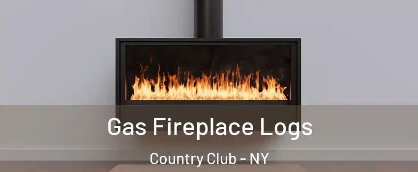 Gas Fireplace Logs Country Club - NY