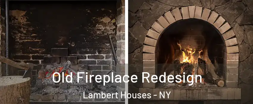 Old Fireplace Redesign Lambert Houses - NY